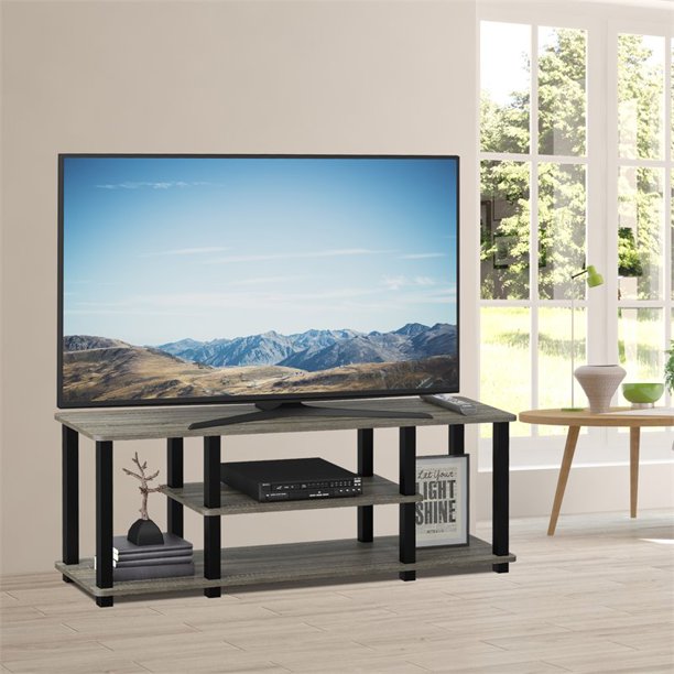 Streamlined Style Modern 43.8'' Media Console TV Stand with Square Tube Up for SALE!! NEW